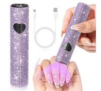 Handheld UV Nail Lamp, Portable LED Curing Light for Fast Drying Gel Polishes, USB Powered Mini Dryer, White