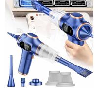 Handheld Vacuum, Car Vacuum Cleaner Cordless, Mini Portable Hand Held Vacuum Cordless, Rechargeable Car Hoover Powerful with 2 Filters - for Pet Hair, Car, Home, Office, Kitchen