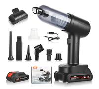 Handheld Vacuum Cleaner,17000Pa Cordless Car Hoover 4 in 1 Rechargeable Portable Lightweight with Large-Capacity Battery, Mini Vacuum Cleaner for Car,Keyboard,Pet Hair,Home,Office,Pet Hair