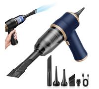Handheld Vacuum Cleaner, 2025 New Hand Held Cordless Vacuum Cleaner with Multi-functional Brushes, Powerful Suction Portable Lightweight Quick Charge for Home, Car, Pet Hair Cleaning (Classic Blue)
