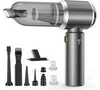 Handheld Vacuum Cleaner, 22000Pa 4-in-1 Car Vacuum Cleaner Cordless Powerful, Brushless Motor, 3-Speed Mini Car Hoover with Multiple Brush Heads, Hand Held Vacuum Cordless for Office/Home/Car/Pet Hair