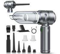 Handheld Vacuum Cleaner, 22000Pa Car Vacuum Cleaner Cordless Powerful, Brushless Motor, Multiple Brush Heads, 4-in-1 Multifunctional Portable Mini Car Hoover for Office/Home/Pet Hair, Dark Grey