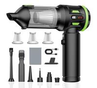 Handheld Vacuum Cleaner, 25000Pa Cordless Car Vacuum Cleaner, Portable Mini Hoover with Brushless Motor, 6000 mAh Battery, Mini Handheld Vacuum with LED Display, for Home, Car, Pet Hair (Green)