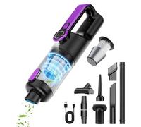 Handheld Vacuum Cleaner, 26000PA 4-in-1 (Inhale, Blow, Pump, Inflate) Powerful Mini Vacuum Cleaner with LED Display,Rechargeable Portable Vacuum Cordless Car Hoovers for Pet Hair,Home,Office, Kitchen