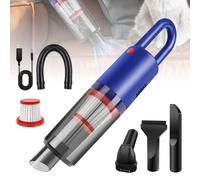 Handheld Vacuum Cleaner, 6500Pa Portable Lightweight Hand Held Vacum Cordless, 25-30Mins Long Runtime, Rechargeable Mini Vacuum Cleaner, USB Quick Charge Car Cleaner for Sofa Carpet Pet Hair Cleaning