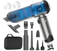 Handheld Vacuum Cleaner - Car Vacuum Cleaner 23000Pa Portable Mini Small Hand Hoover, 3-Speed Strong Powerful Brushless Cordless Dust Blower for Car, Home, Office, Kitchen, Pet Hair and Dark Grey