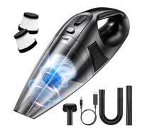 HandHeld Vacuum Cleaner Cordless, 9KPa Strong Suction Car Vacuum Cleaner | High Power Suction 60000RPM,3600mAh 30-Min Run Time,600ml Dust Cup,2 HEPA Filters for Car,Home,Office,Carpet Stairs,Pet Hair