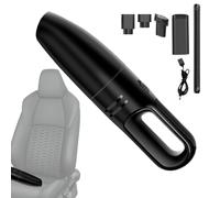 Handheld Vacuum Cleaner - Cordless Portable Car & Home Vacuum | Mini Wet/Dry High-Power 6000PA Motor, Lightweight, Multi-Filtration, Air Duster, Blower, Large-Capacity Battery, 33x8x8cm ABS