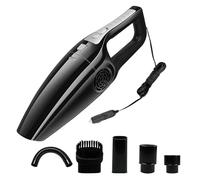 Handheld Vacuum Cleaner for Car, Wired Car Vacuum Cleaner with Cigarette Lighter Plug, Portable Mini Hoover with Multiple Attachments with 4m Power Cable, for Car Interior Cleaning