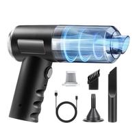 Handheld Vacuum Cleaner, Rechargeable Portable Lightweight dust catcher Car Hoovers with Multiple Brush Heads for Home Car Carpet Stairs Pet Hair Deep Cleaning，car vacuum cleaner