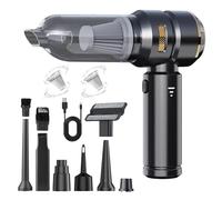 Handheld Vacuum Cleaner22000Pa Car Vacuum Cleaner Cordless Powerful, Handheld Hoover Cordless Blow, Suck, Extract, Inflate 4-In-1Cordless Vacuum Cleaner with 2 Washable Filter Cartridges
