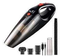 Handheld Vacuum Cordless, Car Vacuum Cleaner Cordless Rechargeable Wet Dry Dual Use Cordless Vacuum with LED Light, Car Hoover Cordless, Portable Handheld Vacuum Cleaner for Home, Car, Pet, Office