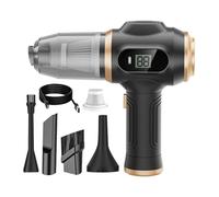 Handheld Vacuum - Cordless Powerful Suction, Easy Grip Handle | Portable Rechargeable Cleaner, Wireless Cordless Dust Remover Compact Suction for Office Desk, Car Interior, Dorm Room, Pet Hair