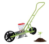 Handheld Vegetable Seeder, Manual Garden Seed Planter with Adjustable Row Spacing and Depth for Easy Home Farming and Agricultural Planting, 2 Row Design