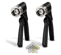 Handheld Vial Crimper for 11mm & 20mm Flip-Off Caps - Manual Bottle Capping Tool，Full Aluminum Cover Crimper with Long Handle, Airtight Seal for Labs, Home & Small Batch Bottling