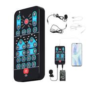 Handheld Voice Changer - ABS Construction, Compact Audio Device, USB Rechargeable, 3.5mm Interface | For Live Streaming Party Game Recording Voice Transformation Fun Entertainment Microphone He