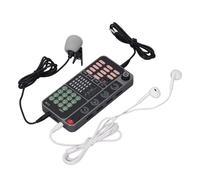 Handheld Voice Changer, Portable Multifunctional Voice Disguiser, Voice Changer Live Sound Card with Bluetooth DJ Controller for Live Streaming Singing Gaming