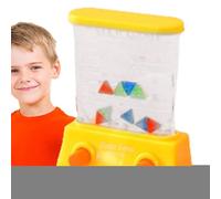 Handheld Water Arcade Game - Miniature Toss Ring Machine, Sensory Game Toy, Retro Button Play Device, Party Favor Gift | Fun Ring Arcade For Kids Kindergarten Beach Birthday School Stall U