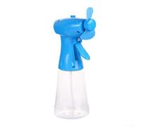 Handheld Water Spray Cooling Mist Fan, Rechargeable Portable Handheld Water Misting Fan with Water Bottle For Summer Heat Relief, Mini Travel Cooling Device(Blue)