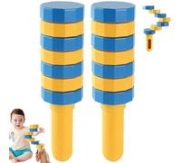 Handheld Wooden Balancers, Wooden Balance Challenge Set for Focus, Balance Game, Coordination & Motor Skills, Inspired Sensory Toy for Kids and Adults, Stress Relief & Creative Play(#A*2)