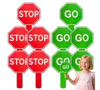Handhelds Stop Sign 10 Pieces Streets Warnings Signs