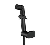 HandheldSprayer for Toilet, Dual FunctionFaucet Single Cold Water Diaper Sprayer for s Attachment with Hose and Bracket Holder,Black(Nero)