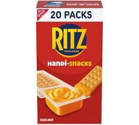 Handi-Snacks RITZ Crackers 'N Cheesy Dip Snack Packs, School Snacks, 20 Snack Packs
