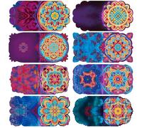 HandiArtz 8Pcs Diamond Painting Greeting Cards Kits 5D DIY Gift Card Thank You Cards with Envelopes Diamond Art Craft Gifts for Birthday Holiday Friends and Family (Mandala)