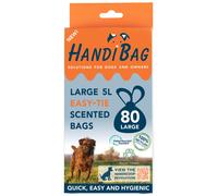 HandiBag Large 5L Easy-Tie Scented Dog Waste Bags - 80 Pack dog & cat
