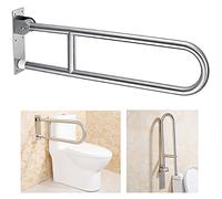 Handicap Grab Bars, Flip Up Bathroom Toilet Grab Bar, Wall Mount Handrails, 31.4 Inch Stainless Steel Handicap Shower Rails Provide Safety Grab for Pregnant Woman Elderly Disabled