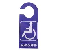 Handicap Parking Sign PVC for Vehicle and Parking Spot Blue