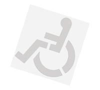 Handicap Parking Stencil Marker Symbol Template Reusable Lots for Garage Pavement Painting Reusable Parking Lot