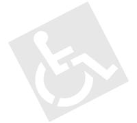 Handicap Stencil - Wheelchair Parking Template, Weather-Resistant Handicap Paint Template | Wheelchair Stencil with High-Visibility Design for Concrete Pavement, Lane, Parking for Outdoor