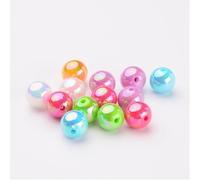Handicraft Emporium | Acrylic Beads Color Plated | Round | Approx 20g | Mixed | 10mm