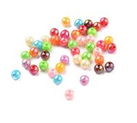 Handicraft Emporium | Acrylic Beads Color Plated | Round | Approx 20g | Mixed | 6mm