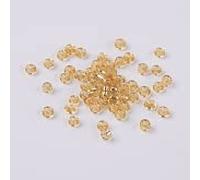 Handicraft Emporium Glass Seed Beads | Lined | 4mm | Pale Gold | 50g