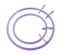 Handicraft Ring with Elastic Grip - Flexible Sewing Circle Kit Round Loop Holder, Pair of Customizable DIY Craft Tool | Stitching Notions for Artistic Task Decorative Homemade Festive Garland Tent