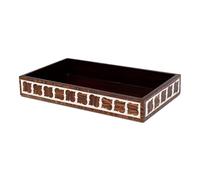 Handicrafts Home 10x6 Handmade Vanity Tray for Bathroom Countertop, Illusion Yinyang Decorative Organizer for Perfume, Cosmetics, Jewelry & Small Essentials