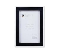 Handicrafts Home 4 by 6 Black White Picture Frame, Handmade Frame For Boho Chic Home Decor, Desk & Wall Decor, Tabletop & Wall, Ideal for Living Room, Office Family Photos, Wedding & Gift