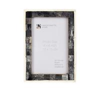 Handicrafts Home 4 by 6 Gray White Picture Frame, Handmade Frame For Boho Chic Home Decor, Coastal Desk & Wall Decor, Tabletop & Wall, Ideal for Living Room, Family Photos, Wedding & Gift