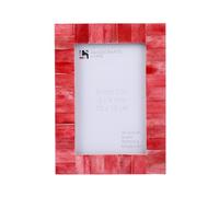 Handicrafts Home 4x6 Christmas Decor Red Picture Frame, Handmade Bone Inlay Photo Frame for Christmas Gifts, Valentine’s Day Gift, Colorful Farmhouse Wall, Boho Shelf, Vintage Home Decor & Living Room