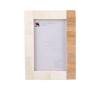 Handicrafts Home 4x6 Handmade Blue White Wall & Tabletop Decorative Picture Frame - Coastal Rusting Photo Holder made with Bone Inlay & Pine MDF for Living room, office, home décor- Housewarming Gift