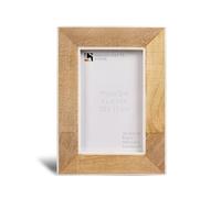 Handicrafts Home 4x6 Handmade Wooden, Bone & Wood Inlay Decorative Picture Frame- Handmade Rustic Photo Frame for Wall & Tabletop - Aesthetic & Modern Farmhouse, Home, Office Boho Décor - Wood & White