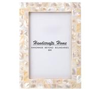 Handicrafts Home 4x6 Picture Frame Mother of Pearl Collection,Handcrafted Photo Frame,Small Picture Frame for Living Room, Wall, Office Desk Decor,Vintage Picture Frames,Gift for her,Thanksgiving gift