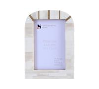 Handicrafts Home 4x6 White Picture Frame Palace Vista Collection 4x6 Photo Frame, Handmade Bone Inlay & Brass Photo Frame, Ideal Christmas Decor & Gift, Unique Tabletop & Wall Frame
