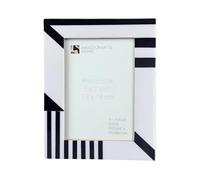 Handicrafts Home 5x7 Picture Frame Vintage Handmade Black & White Boho Chic Resin Inlay Silhouette Shaped Collection Frames for Christmas Tabletop, Bedroom/Living Room Decor, Gift for Friends & Family