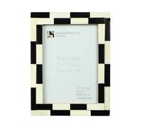 Handicrafts Home 5x7 Picture Frames - Silhouette-Shuffled Collection - Vintage Style Wall Hanging, Farmhouse Photo Frame for Living Room Office, Home Decor, Pre Wedding, Family Picture - Handmade Gift