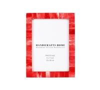 Handicrafts Home 5x7 Picture Frames - Vintage Style Wall Hanging & Desk Decor - Farmhouse Photo Frames Ideal for Living Room Office & Home Decor Picture Frame for Wall Decor, Classic Red
