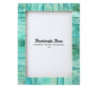 Handicrafts Home 5x7 Picture Frames - Vintage Style Wall Hanging & Desk Decor - Farmhouse Photo Frames Ideal for Living Room Office & Home Decor Picture Frame for Family Pictures & Wall Decor, Green