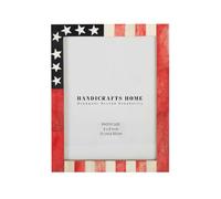 Handicrafts Home 6x8 Poster Frame, Handmade US Flag Modern Wall Art Frames for Home Decor, Living Room, Bedroom, Office & Studio, Bone Minimalist Wall Mount photoframe for Posters & Gallery